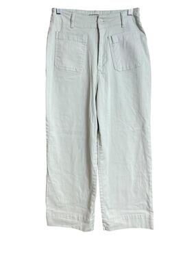 Bagatelle Collection cropped wide leg pale green pants 6